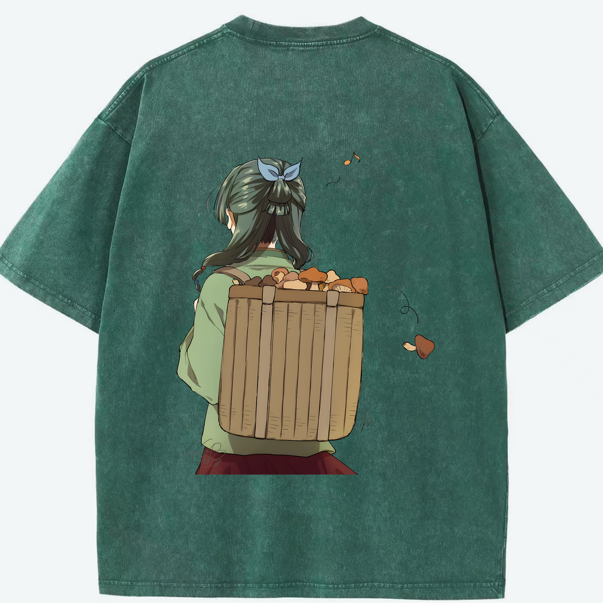 （画像用） 薬屋のひとりごと The Apothecary Diaries 綿100% ヴィンテージ風 半袖Tシャツ（背面プリント）